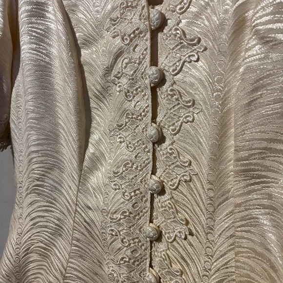 Cachet By Bari Protas Vintage 80’s Ivory White Lace Wedding Set - Size 7/8 - Picture 6 of 16